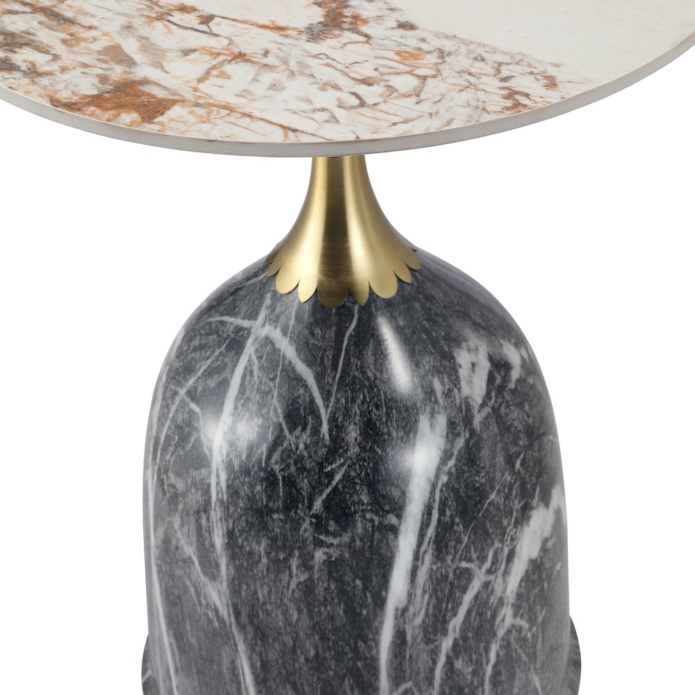 Oslo Collection Modern End Table In Grey