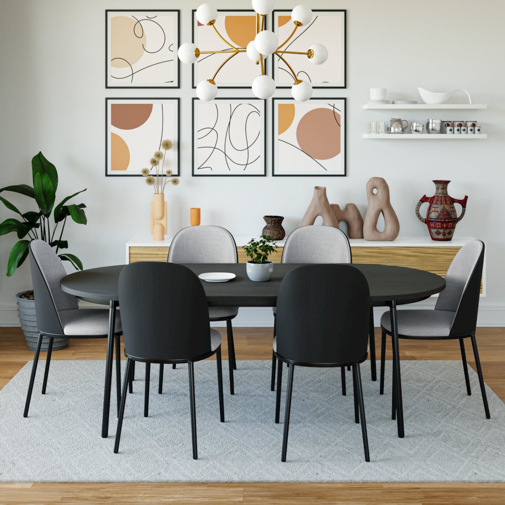 Tule Mid-Century Modern Dining Side Chair