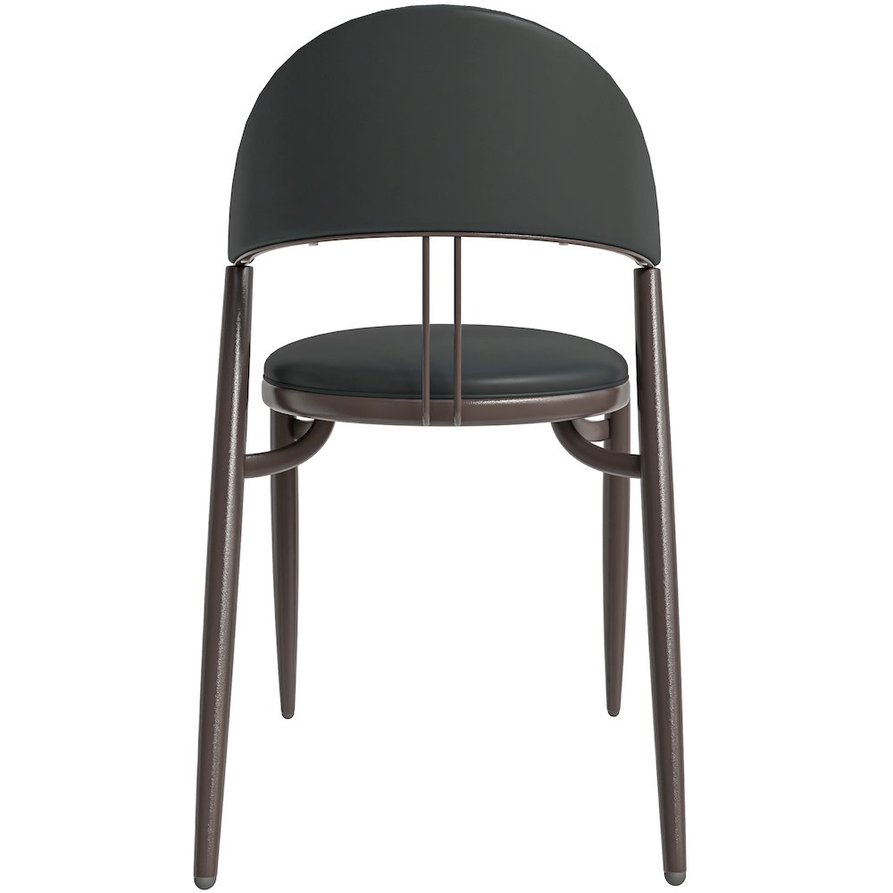 Venice Collection Modern Dining Chair In Black set of 2 in Black