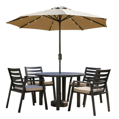 Chelsea 48″ Round Outdoor Aluminum Dining Table for Patio