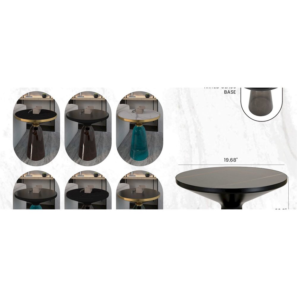 Tully Collection Glass side Table