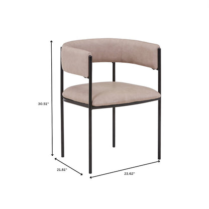 Cyril Collection Modern Chair in Taupe