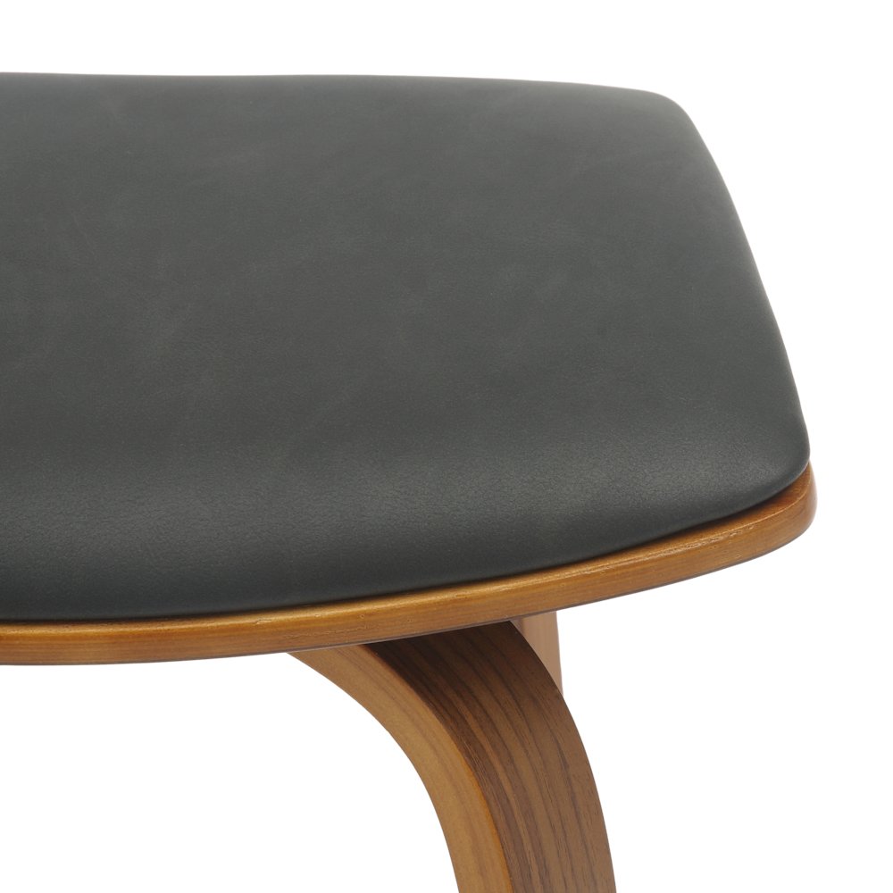 Wooden Counter Stool in Black