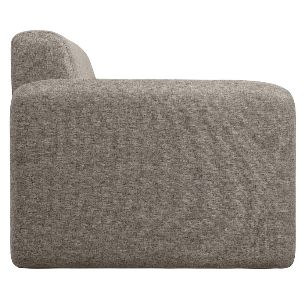 Nyta Collection Modern Accent Chair in Grey Linen
