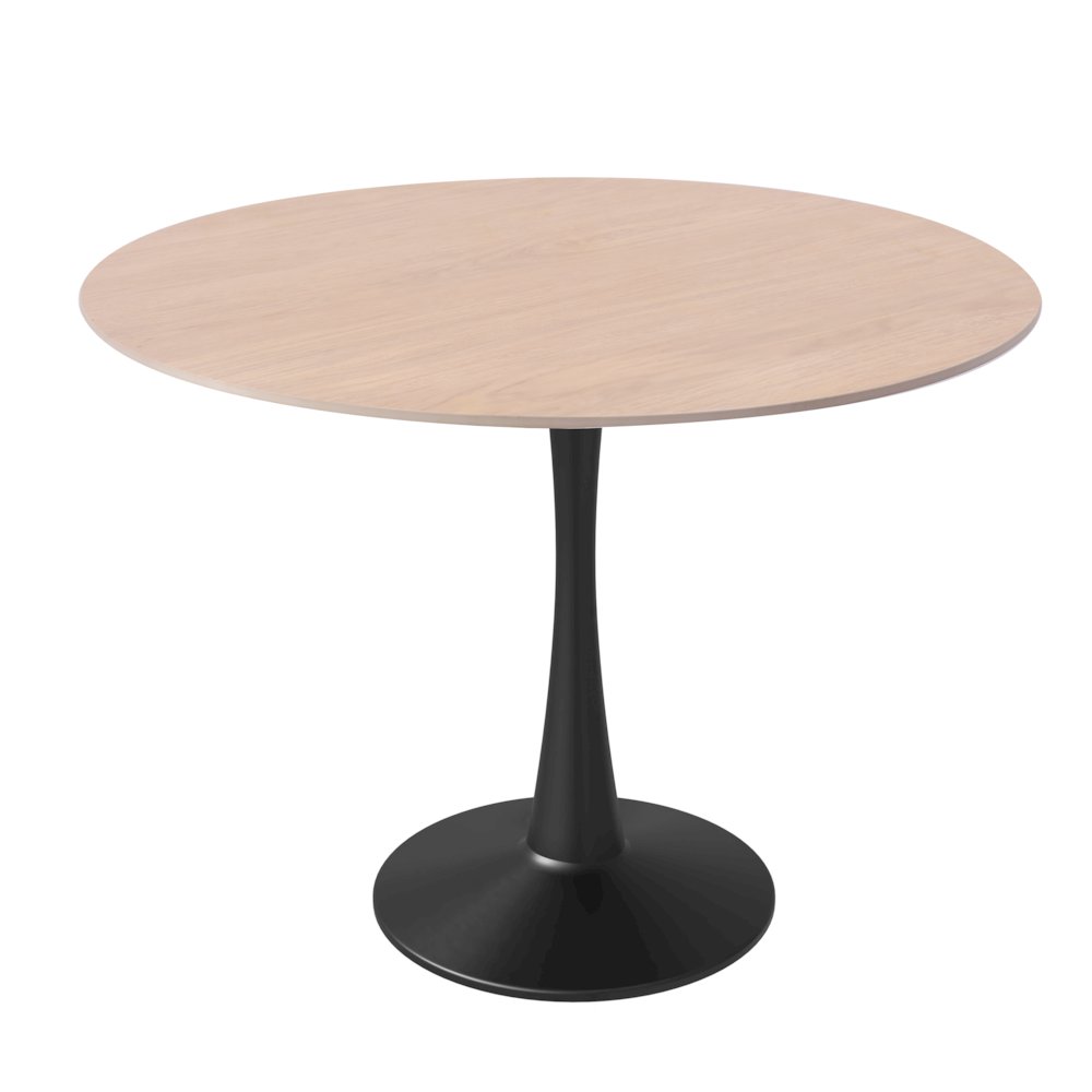 Bristol - Bistro Table - Black Natural wood Top