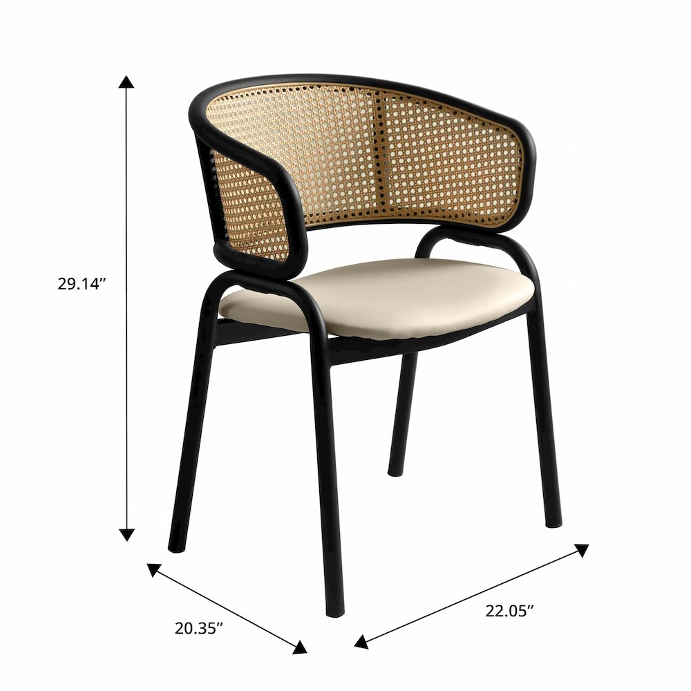 Ervilla - Dining Chair - Beige Leather