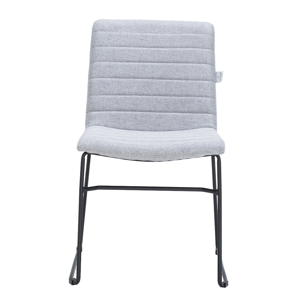 Zylar Series Office Guest Chair in Grey Fabric