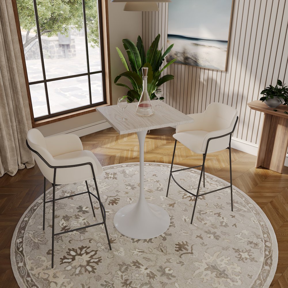 Verve Collection 24 Square Top Bar Height Table