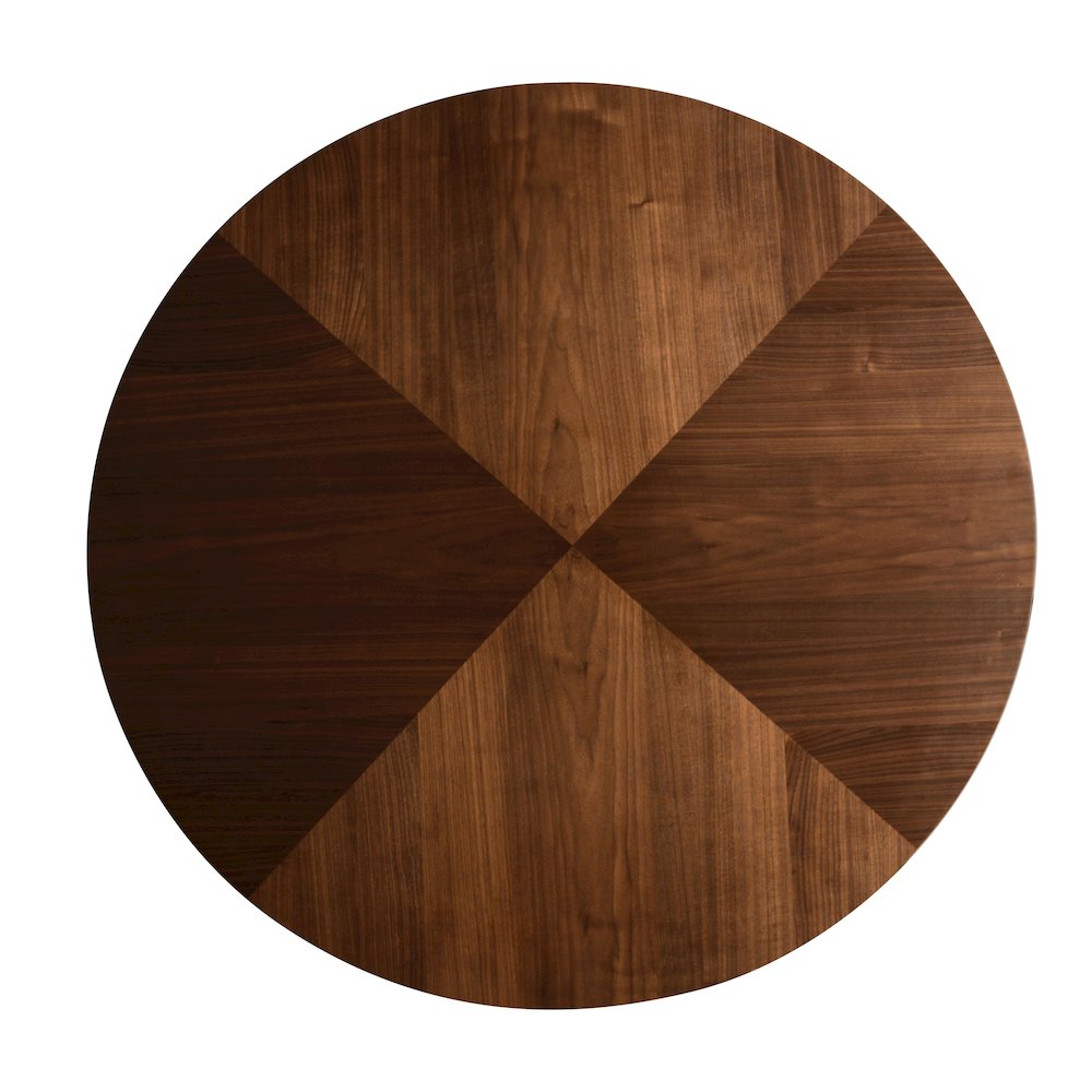 5-Piece Dining Set in Dark Walnut/Brown