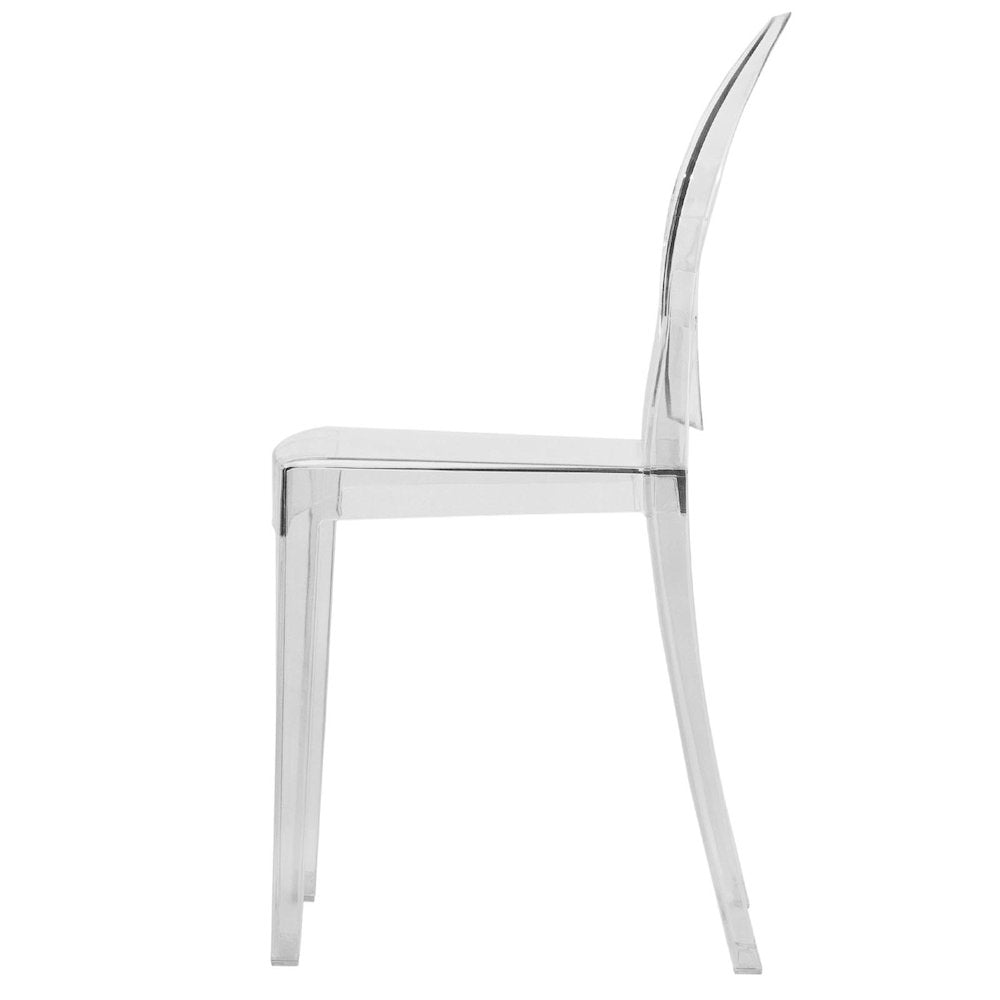 Marion Transparent Acrylic Modern Chair, Set of 2