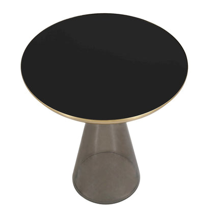 Hyalus Collection Glass Side table in Smoke