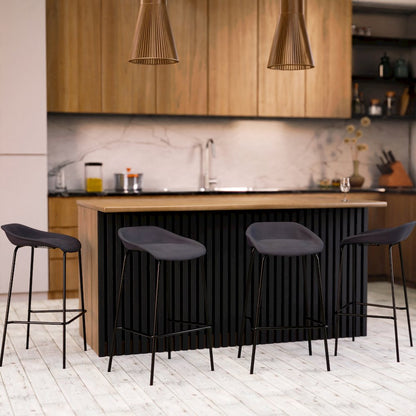 Servos Modern Barstool in Black
