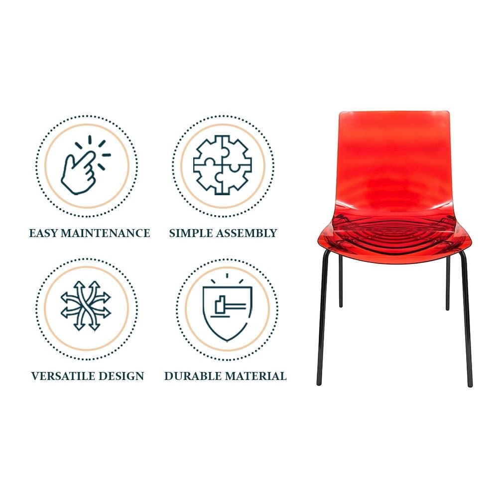 Astor Water Ripple Design Dining Chair