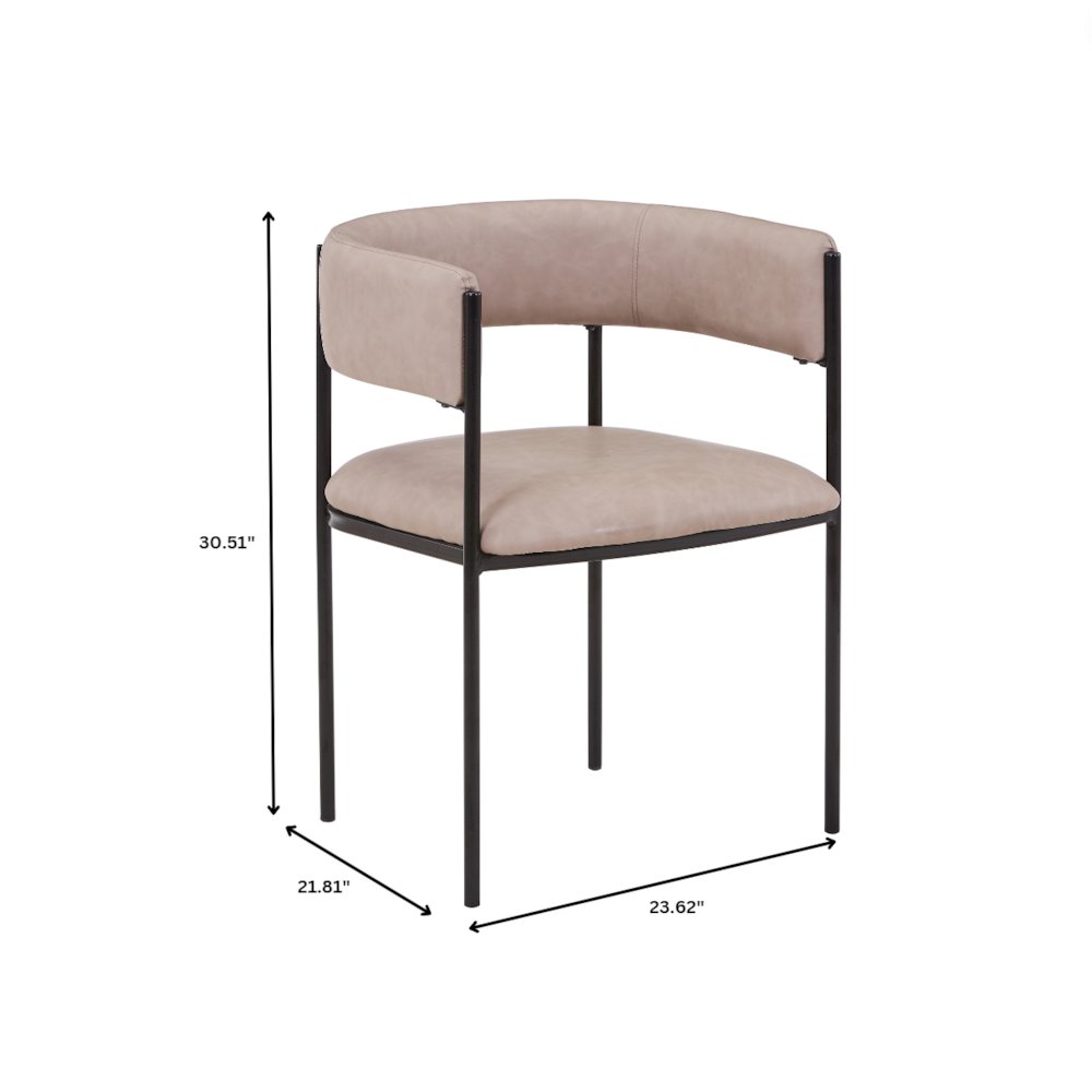 Cyril Collection Modern Chair in Taupe
