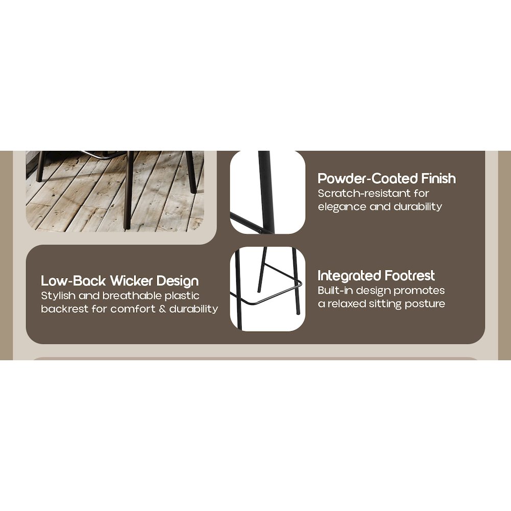 Aleen Office Chair in Dark Brown