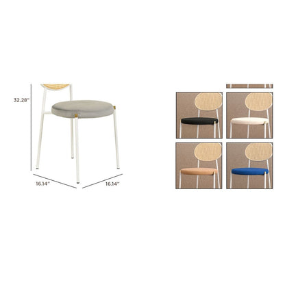Lume Collection Modern Bar Stool in Grey