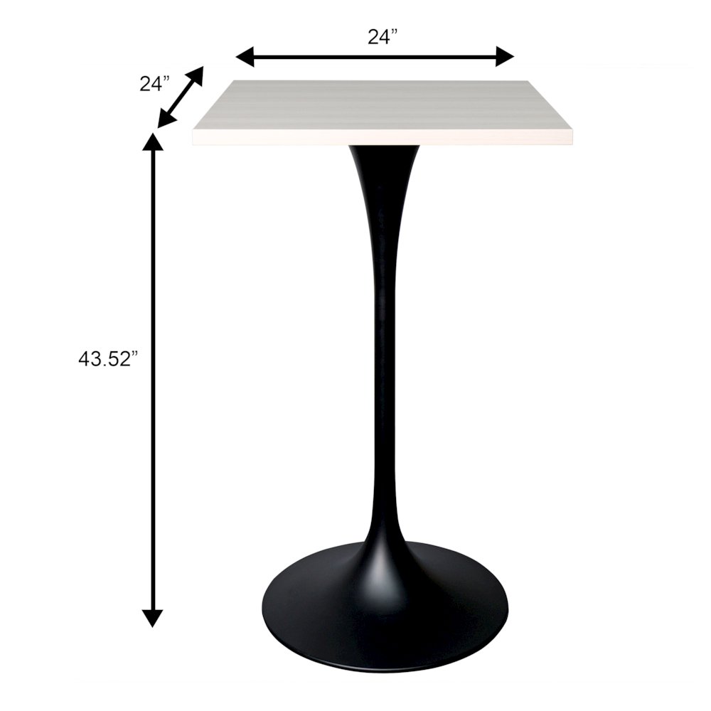Verve Collection 24 Square Top Bar Height Table