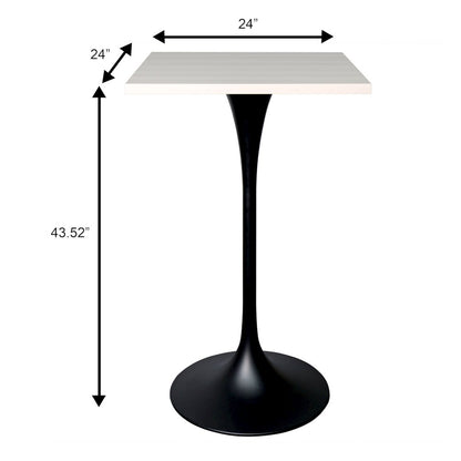 Verve Collection 24 Square Top Bar Height Table