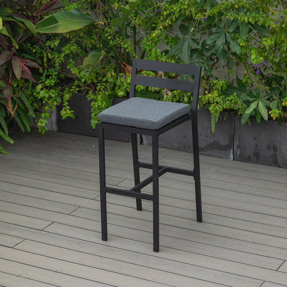 Chelsea Collection Modern Aluminum Outdoor Bar Chair