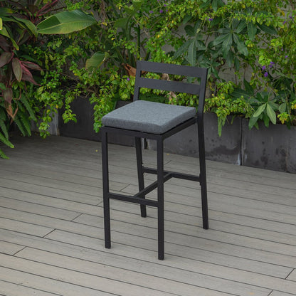 Chelsea Collection Modern Aluminum Outdoor Bar Chair