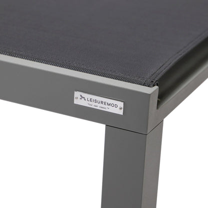 Marlin Patio Chaise Lounge Chair With Grey Aluminum Frame