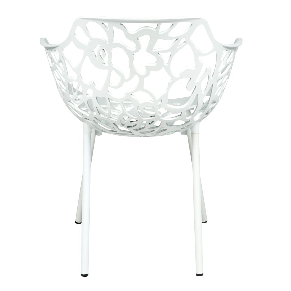 Modern Devon Aluminum Armchair, Set of 2