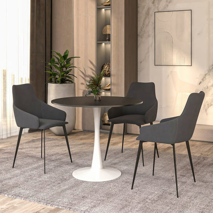 Bristol Mid-Century Modern Round Dining Table