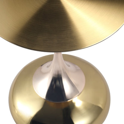 Savoy Collection Modern End Table In Gold
