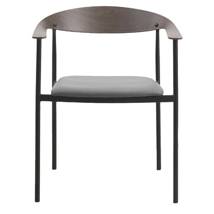 Kora Collection Modern Dining Chair in Charcoal - Set of 2