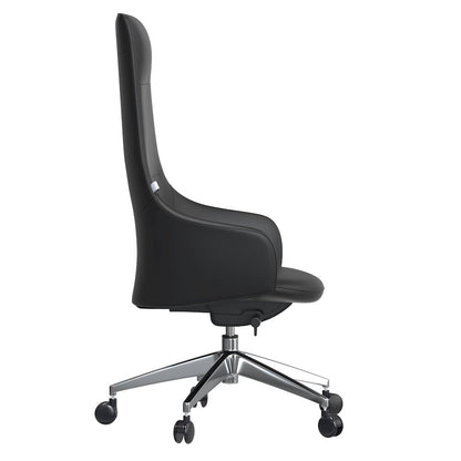 Celeste Series Tall Office Chair in Black Leather
