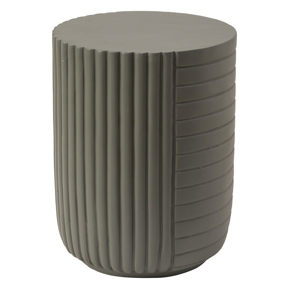 Modern Side End Table Trove Series In Green Grey