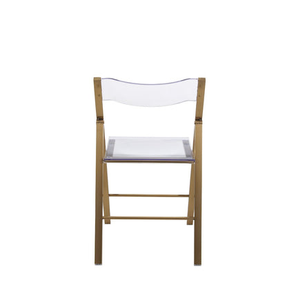 Menno Mid-Century Modern Acrylic Folding Chair