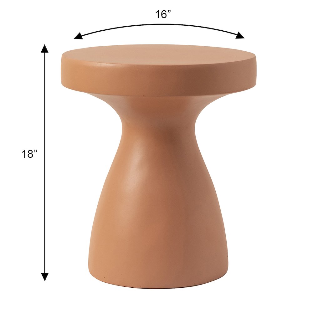 Modern Side End Table Wisp Series In Pink