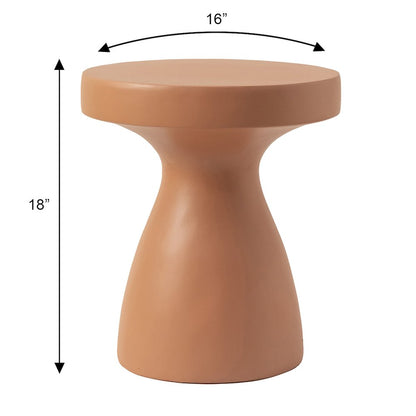 Modern Side End Table Wisp Series In Pink