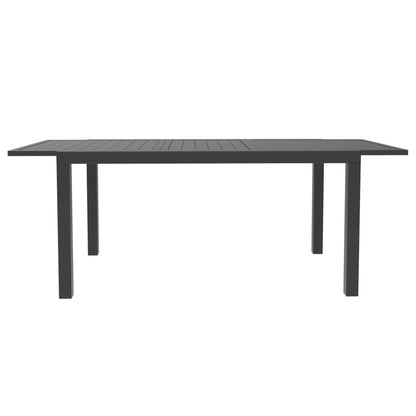 Marlin Extenable outdoor Dining Table 78-118 in Black