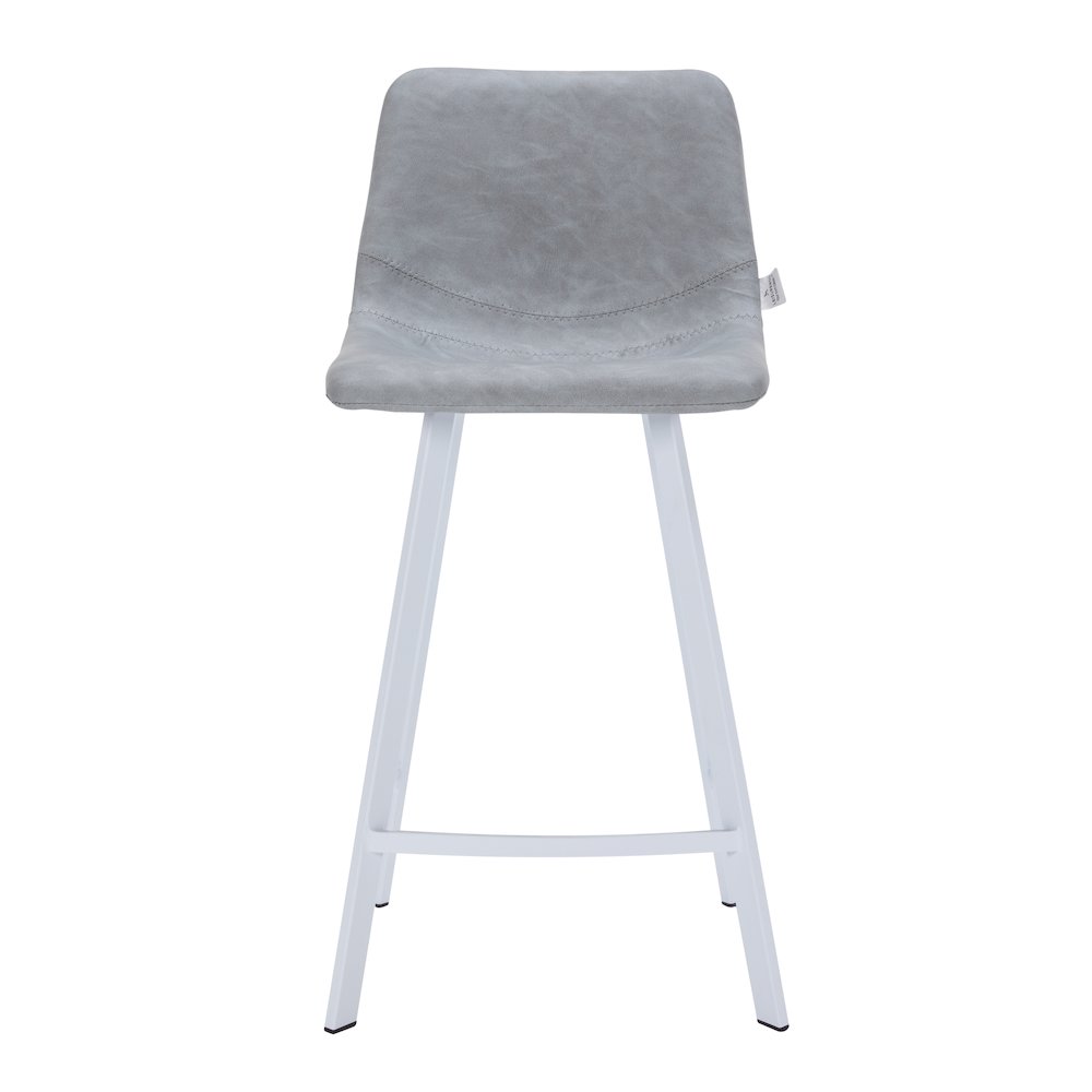 Elland - Counter stool -Light Grey- White base