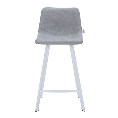 Elland - Counter stool -Light Grey- White base