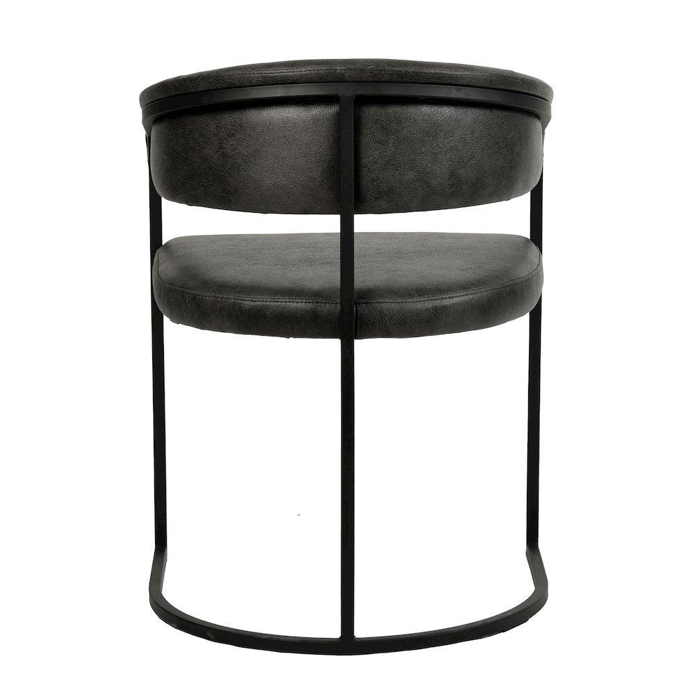 Aero Collection Modern Dining Chair in Charcoal