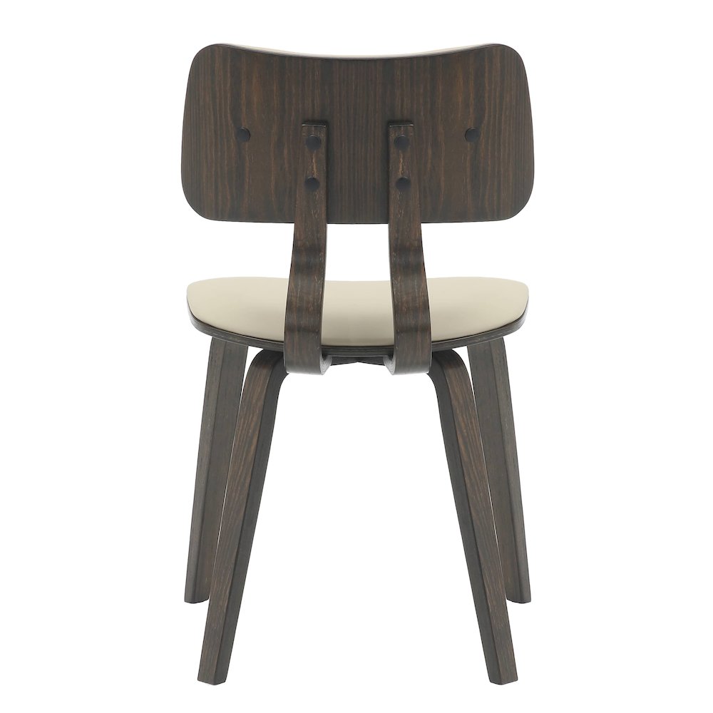 5-Piece Dining Set in Dark Walnut/Taupe