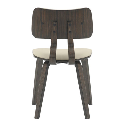 5-Piece Dining Set in Dark Walnut/Taupe