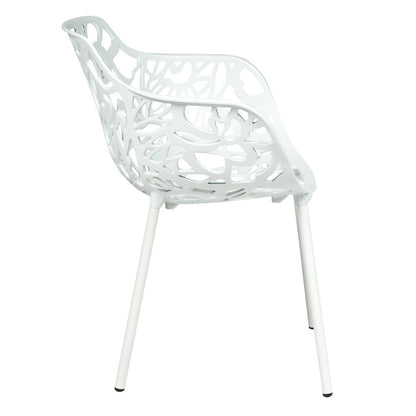Modern Devon Aluminum Armchair, Set of 2