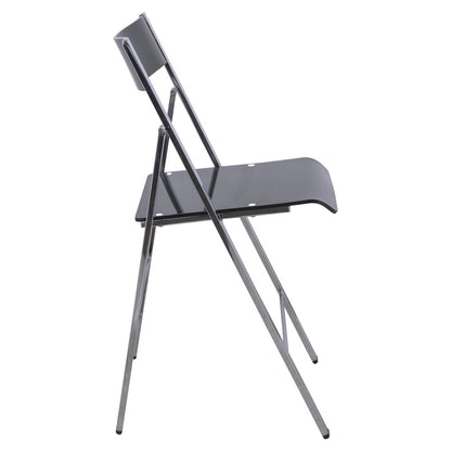 Menno Modern Acrylic Folding Chair, Set of 4