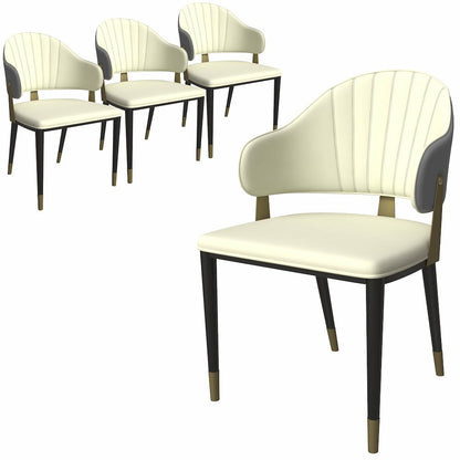 Aria Series Modern Dining Chair in Grey Set of 4