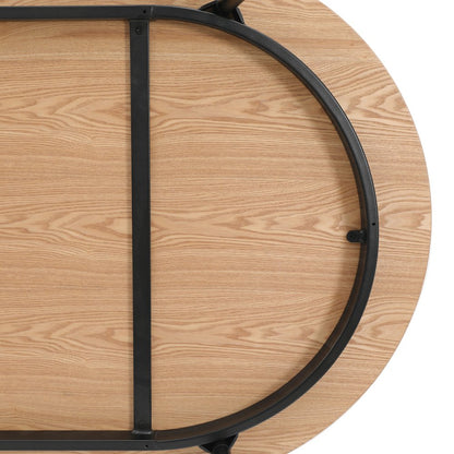 Tule Modern 71" Oval Dining Table in Natural Wood