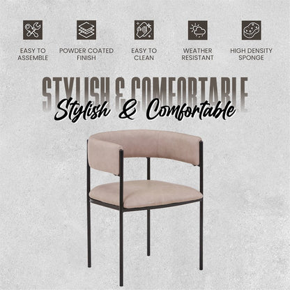 Cyril Collection Modern Chair in Taupe