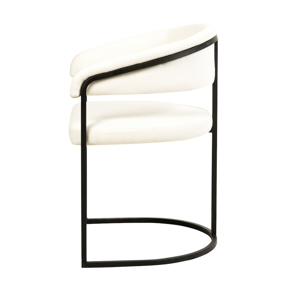 Aero Collection Modern Dining Chair in White