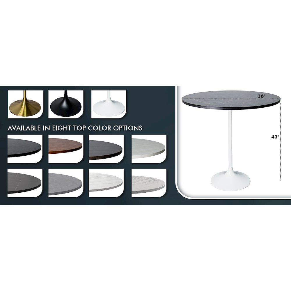 Verve Collection Modern Bar Height Table