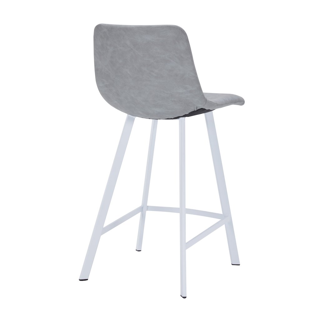 Elland - Counter stool -Light Grey- White base