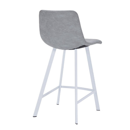 Elland - Counter stool -Light Grey- White base