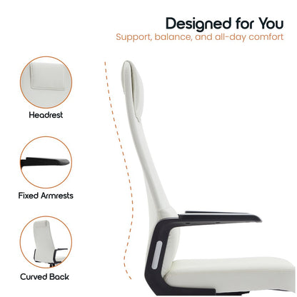 Nexa Collection Modern Office Chair In White